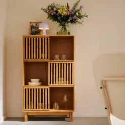 CASA HELGE Armoire à Compartiments Naturel* Commodes