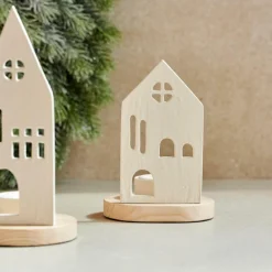 CASA HOME Porte-bougie Chauffe-plat Blanc, Naturel* Porte-Bougies