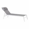 CASA HUGO Chaise Longue Set De 2 Blanc / Gris* Chaises Longues