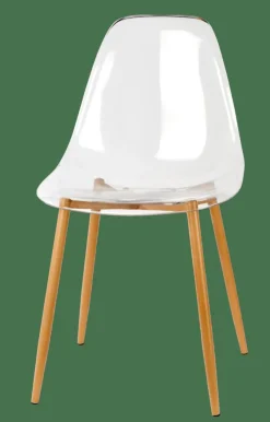 CASA ICE Chaise Salle à Manger Transparent, Naturel* Chaises De Salle À Manger
