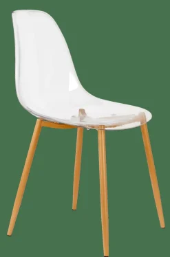 CASA ICE Chaise Salle à Manger Transparent, Naturel* Chaises De Salle À Manger