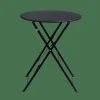 CASA IMPERIAL Table Pliante Rond Noir* Tables Bistrot|Tables De Jardin