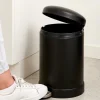 CASA INDUSTRIA Poubelle à Pédale 5l Noir* Poubelles De Cuisine|Poubelles