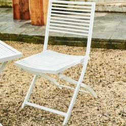 CASA JESSE Chaise Pliante Blanc, Beige* Chaises Bistrot|Chaises De Jardin