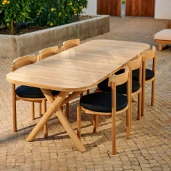 CASA JULES Set De Jardin Avec Coussins De Chaise Noir* Tables De Jardin|Sets De Jardin