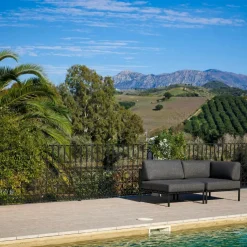 CASA JUMBO Fauteuil De Coin Noir* Salon De Jardin