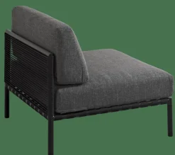 CASA JUMBO Fauteuil Lounge Noir* Salon De Jardin