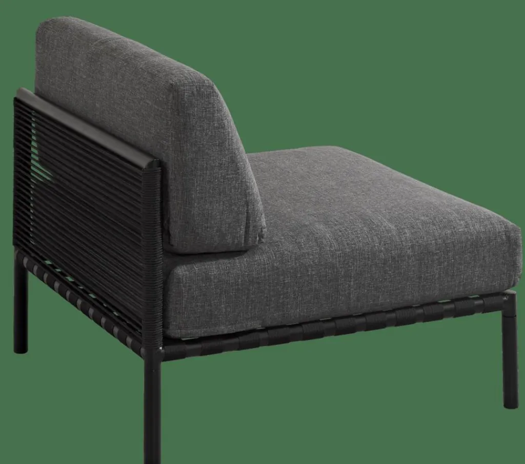 CASA JUMBO Fauteuil Lounge Noir* Salon De Jardin