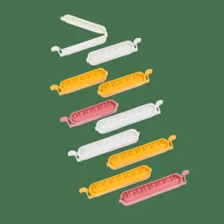 CASA KLIPPER Clips De Fermeture Set De 10 Mélange De Couleurs Gris, Jaune Foncé, Terre Cuite* Accessoires De Cuisine