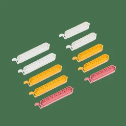CASA KLIPPER Clips De Fermeture Set De 10 Mélange De Couleurs Gris, Jaune Foncé, Terre Cuite* Accessoires De Cuisine