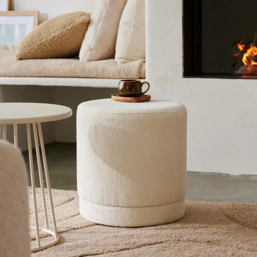 CASA LANCE Pouf Blanc* Poufs