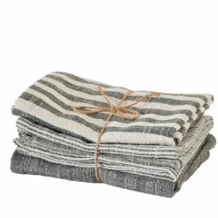 CASA LAURENT Torchon Set De 3 Brun* Torchons