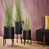 CASA LOUNGE Pot De Jardin Noir* Pots De Fleurs|Supports Pour Plantes