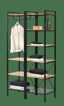 CASA MARCEL Porte-vêtements Noir* Étagères