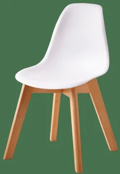 CASA MATHIAS Chaise Pour Enfants Blanc, Naturel*Enfant Kids|Meubles Pour Enfants