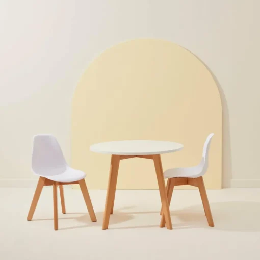 CASA MATHIAS Table Pour Enfants Avec 2 Chaises Natural/blanc* Kids