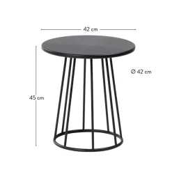 CASA MILLER Table D'appoint Noir* Tables D'Appoint