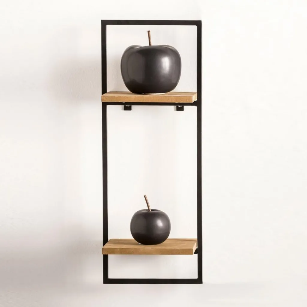 CASA MIX&MATCH Étagère à Suspendre Noir, Naturel* Étagères Murales
