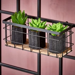 CASA MODULAR Panier En Fil Noir* Decoration Murale