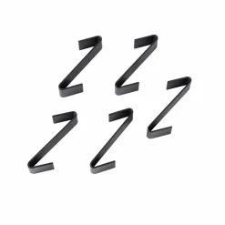 CASA MODULAR Set De 7 Crochets Noir* Decoration Murale|Étagères Murales