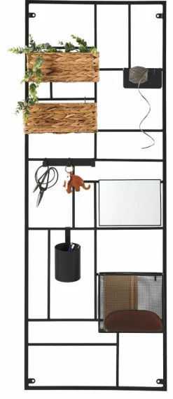 CASA MODULAR Set De 7 Crochets Noir* Decoration Murale|Étagères Murales