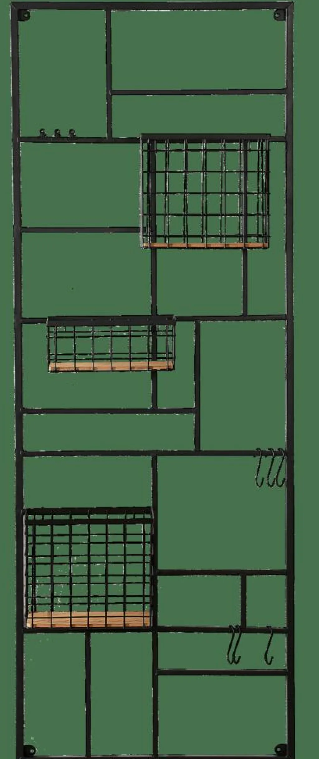 CASA MODULAR Étagère Murale Noir* Decoration Murale|Étagères Murales