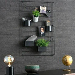 CASA MODULAR Étagère Noir* Decoration Murale|Étagères Murales