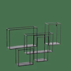 CASA MULTO Étagère à Suspendre Noir* Étagères Murales