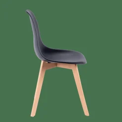 CASA NEW MATS Chaise De Salle à Manger Noir* Chaises De Salle À Manger