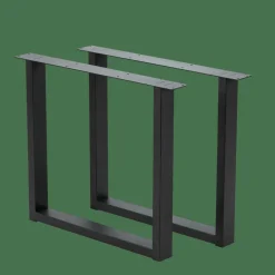 CASA NEW OAK Table à Manger Avec Pieds U En Métal* Tables À Manger