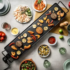 CASA NEW PLANCHA Plaque à Griller XXXL Noir* Appareils De Cuisine