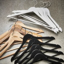 CASA NEW WOOD Cintres Set De 5 Naturel* Cintres