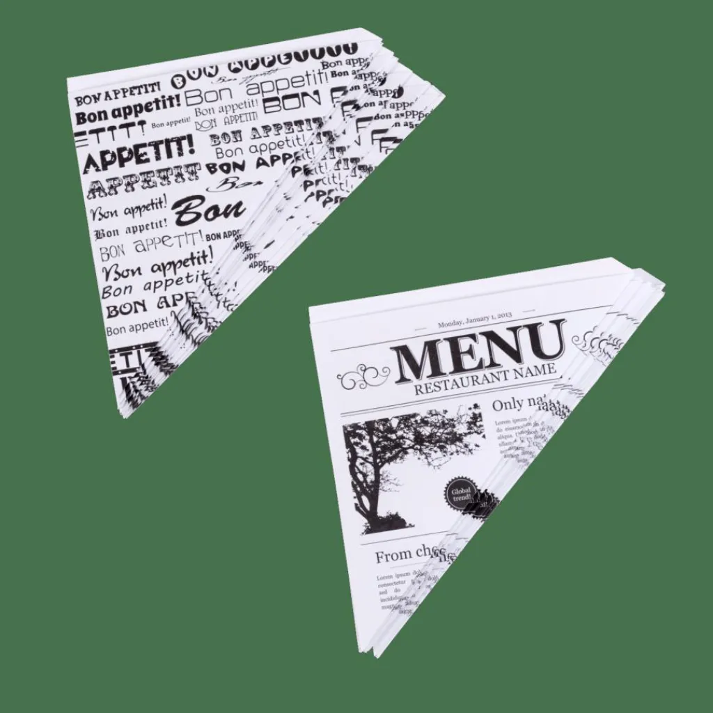 CASA NJAM Cornets Set De 10 Noir, Blanc* Apéritif Et Tapas