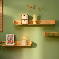 CASA NOMA Étagère à Suspendre S/3 Naturel* Étagères Murales