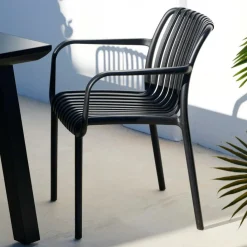 CASA NOMI Chaise Noir* Chaises De Jardin