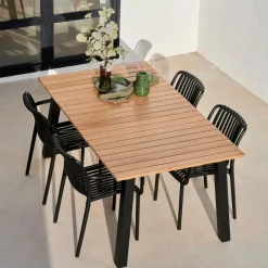 CASA NOMI Chaise Noir* Chaises De Jardin