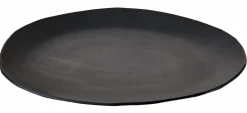 CASA OVALS Plat De Présentation Noir* Plats À Servir