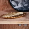 CASA PALM Feuille Déco Doré* Plats Déco
