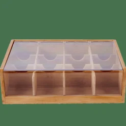 CASA PANDA Boîte à Thé 12compartiments Naturel* Accessoires Thé