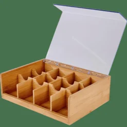 CASA PANDA Boîte à Thé 12compartiments Naturel* Accessoires Thé