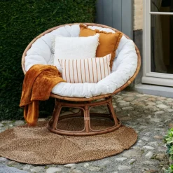 CASA PAPASAN Chaise Lounge Naturel, Blanc Cassé* Fauteuils