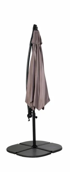 CASA PARMA Dalle Remplissable Set De 2 Gris* Pieds De Parasol Et Dalles