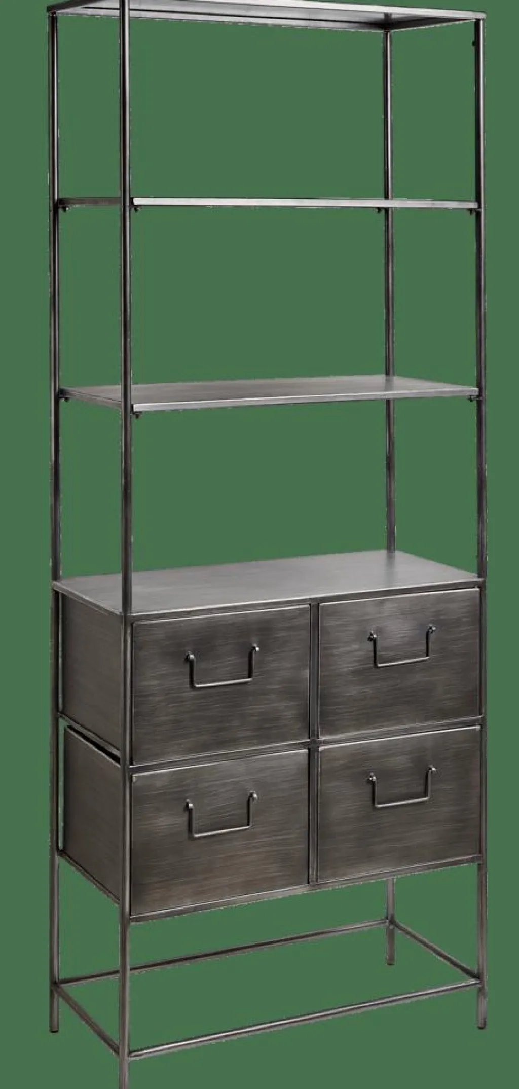 CASA PHARMA Étagère Murale Avec 4 Tiroirs Noir* Étagères Murales