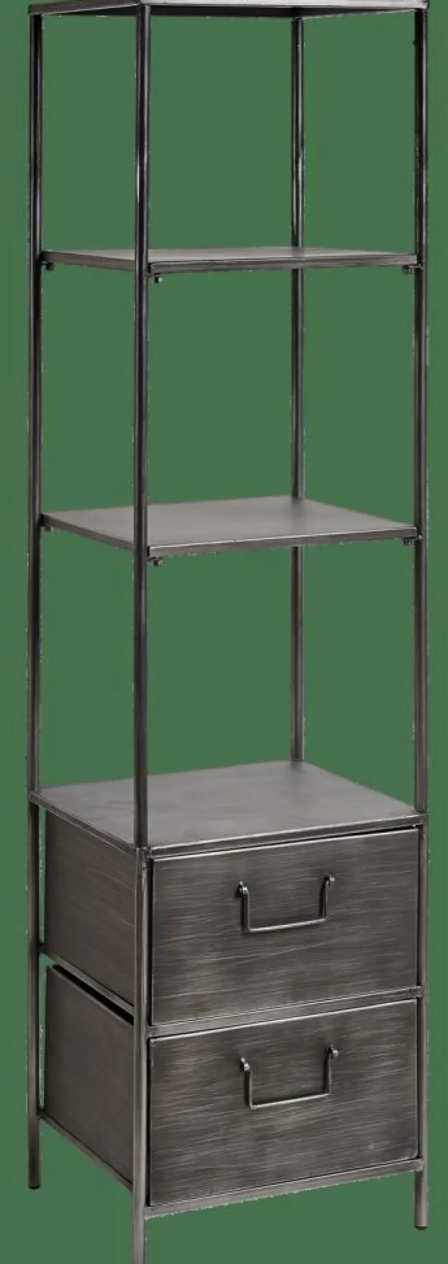 CASA PHARMA Étagère Murale Avec 2 Tiroirs Noir* Étagères Murales