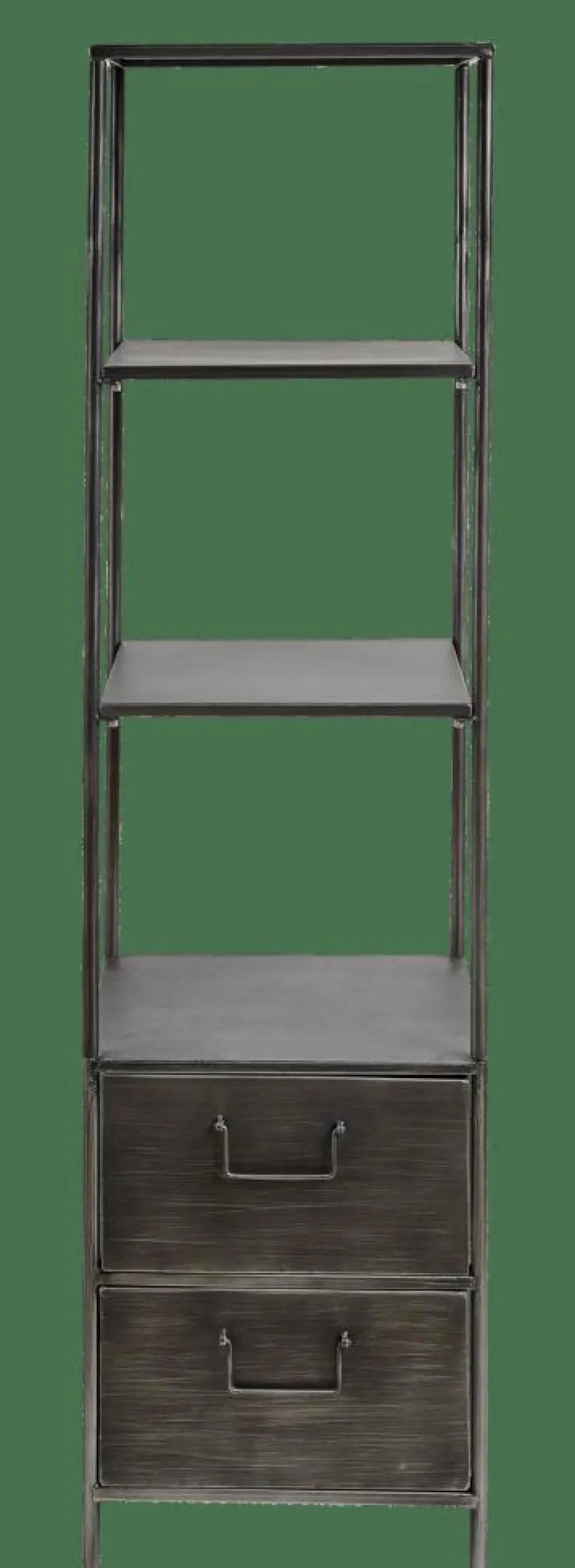 CASA PHARMA Étagère Murale Avec 2 Tiroirs Noir* Étagères Murales