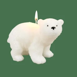 CASA POLA Bougie Ours Blanc Blanc* Bougies