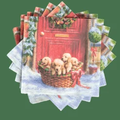 CASA PUPPIES Set De 20 Serviettes Multicolore* Serviettes