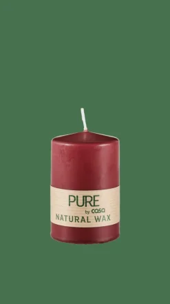CASA PURE Bougie Cylindrique Rouge Foncé* Bougies
