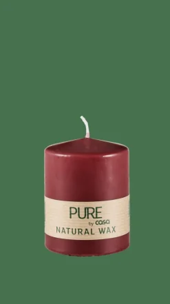 CASA PURE Bougie Cylindrique Rouge Foncé* Bougies