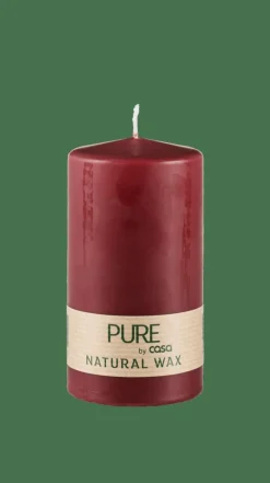 CASA PURE Bougie Cylindrique Rouge Foncé* Bougies